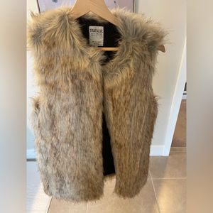 Zara faux fur vest